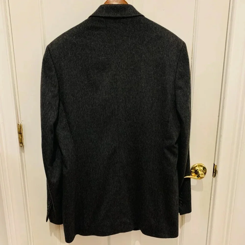 Neiman Marcus 100% Cashmere Suit Blazer Sport Coat Jacket Size 44 Long
